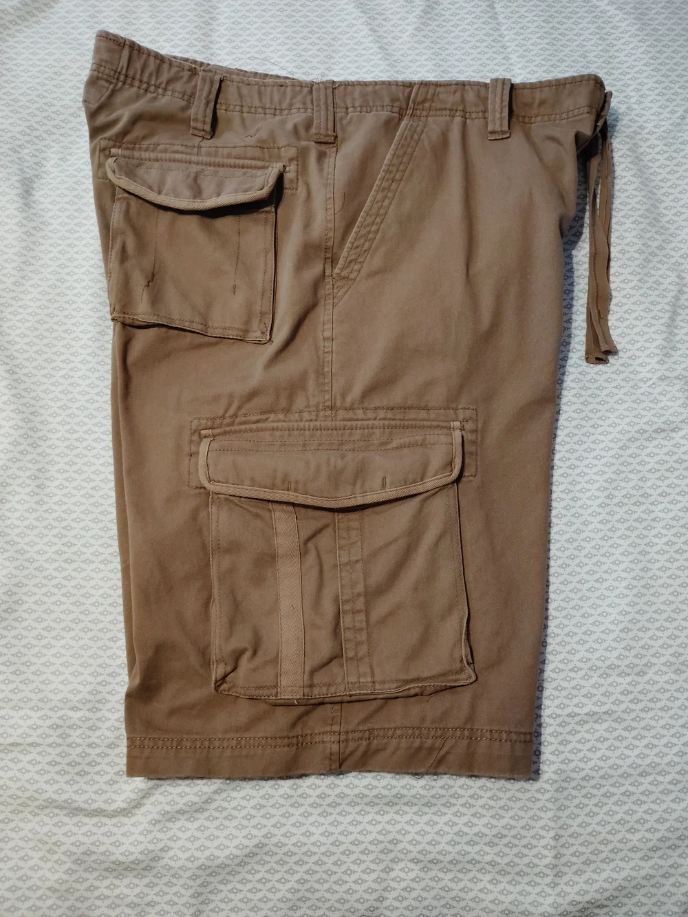 urban pipeline Brown Men's Cargo Shorts with Flap Pockets